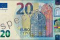Frankfurtē publiskota jaunā 20 eiro banknote