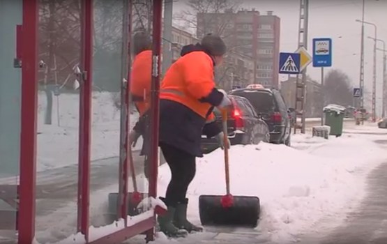 Sniegputeņa sekas Daugavpilī un Daugavpils novadā