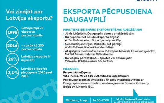 Eksporta pēcpusdiena Daugavpilī