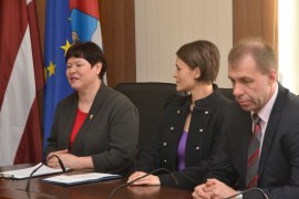 Daugavpils Domē uzņēma Polijas delegāciju