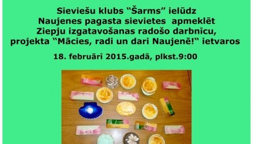 Sieviešu klubs “Šarms” aicina!