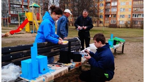 Sākušies darbi Cēsu ielas pagalmā Daugavpilī