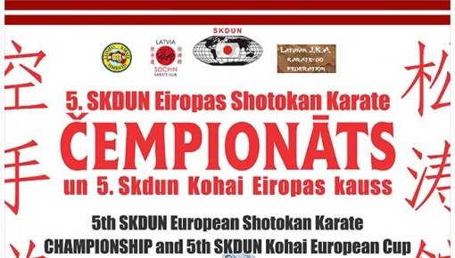 Daugavpilī notiks Eiropas karatē čempionāts