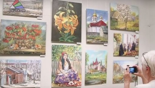 Latgales brīvo mākslinieku darbu izstāde (video)