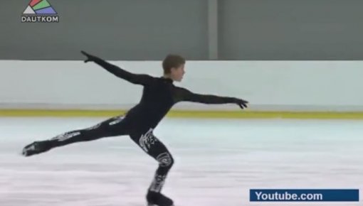 Deniss Vasiļjevs sasniedz jaunas virsotnes daiļslidošanā (video)