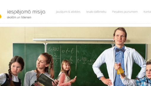 Sākas pieteikšanās izglītības programmai "Iespējamā misija"
