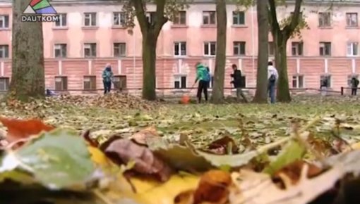 Daugavpilī notika rudens talka (video)