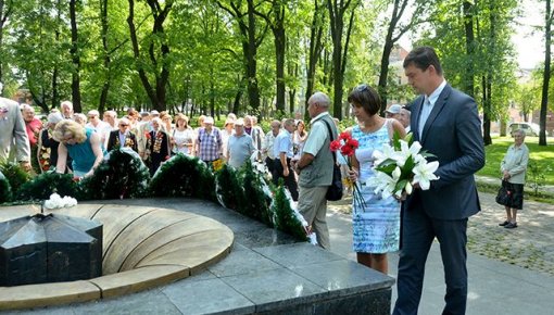 Daugavpilī atzīmē pilsētas atbrīvošanas no fašistiem gadadienu