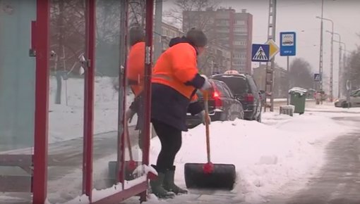 Sniegputeņa sekas Daugavpilī un Daugavpils novadā