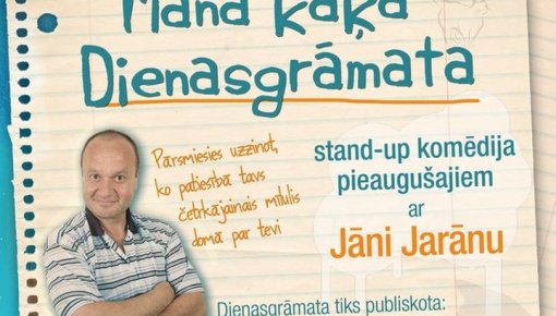 Jānis Jarāns izrādē “Mana kaķa dienasgrāmata”