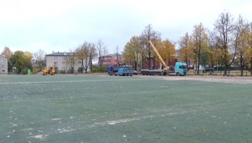 Jaunbūves mikrorajonā būs savs stadions (VIDEO)