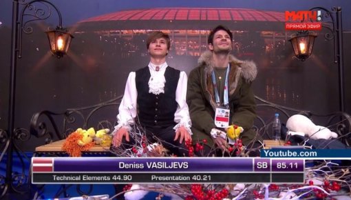 Deniss Vasiļjevs ieņēma trešo vietu Eiropas čempionātā īsajā programmā (VIDEO)