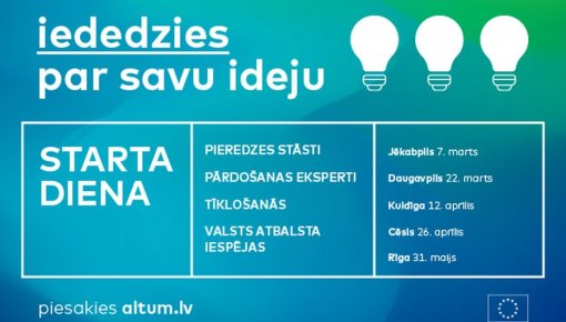 ALTUM 22. martā Daugavpilī aicina uz “Starta dienu” jaunajiem uzņēmējiem