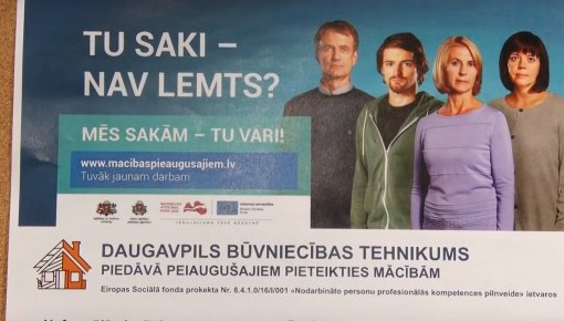 Projekts “Nodarbināto personu profesionālās kompetences pilnveide” (VIDEO)