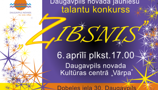 Daugavpils novada jaunieši piedalīsies talantu konkursā “Zibsnis”