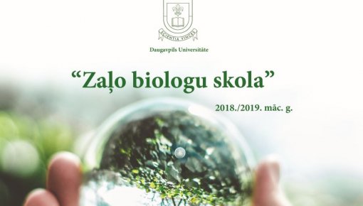 Durvis ver Daugavpils Universitātes “Zaļo biologu skola”