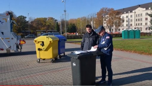 Prezentēta jauna šķirota atkritumu savākšanas automašīna (VIDEO)