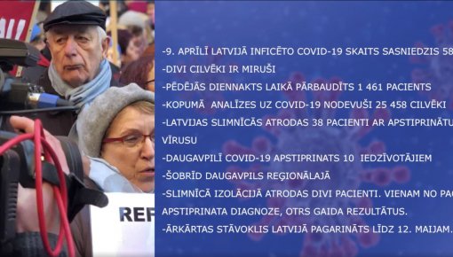 Ārkārtas situācija valstī  pagarināta līdz 12. maijam (VIDEO)