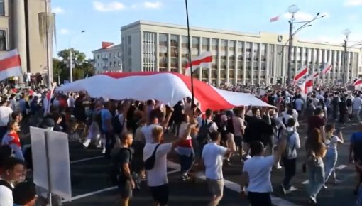 Baltijas ceļa gadadiena un baltkrievu tautas atbalsts (VIDEO)