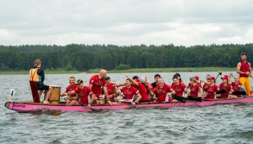 “Dinaburg” komanda uzrāda lieliskus rezultātus “Dragon Boat” sacensībās