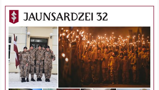 Par godu Jaunsardzes jubilejai, 29. novembrī jaunsargus aicina savās mācību iestādēs ierasties formas tērpā