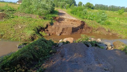 Lietavu postījumi Augšdaugavas novadā sasniedz pusmiljonu eiro