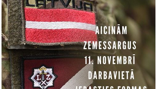 11. novembrī zemessargus aicina uz darbu ierasties formas tērpos