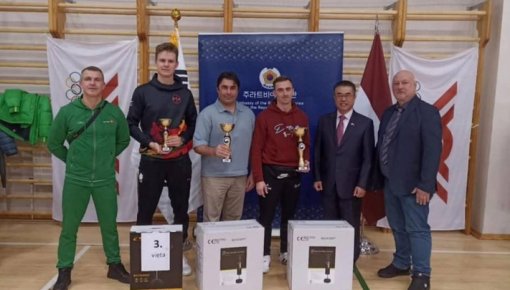 “Jitae” sportisti triumfē ar 23 medaļām Korejas Republikas Vēstnieka kausā