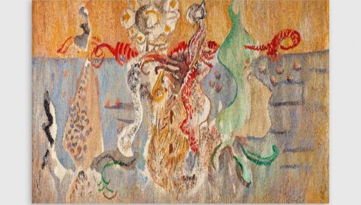 Rotko krāsas tekstilā - Ivetas Vecenānes gobelēnu izstāde Rotko muzejā