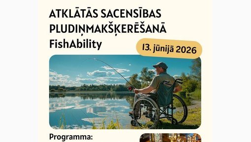 Augšdaugavas novadā rīkos makšķerēšanas sacensības cilvēkiem ar invaliditāti