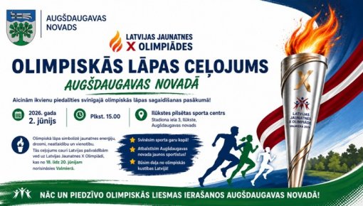 Ilūkstē viesosies Latvijas Jaunatnes Olimpiskā Lāpa