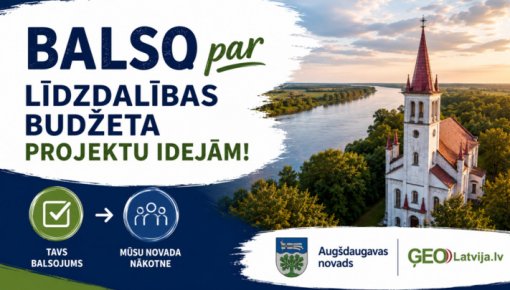 Sākas balsojums par Augšdaugavas novada līdzdalības budžeta projektu idejām