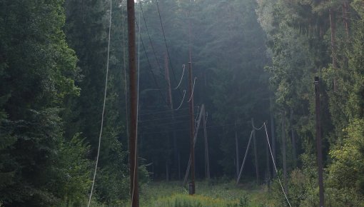 Pēc vētras postījumiem paplašinās no kokiem attīrāmās elektrolīniju trases