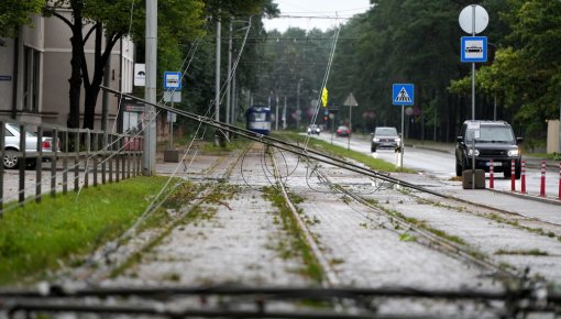 Šodien "Sadales tīkls" stiprā vēja dēļ strādās paaugstinātas gatavības režīmā
