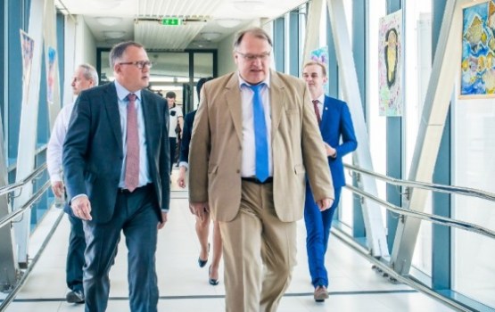 Ekonomikas ministra Arvila Ašeradena vizīte DU
