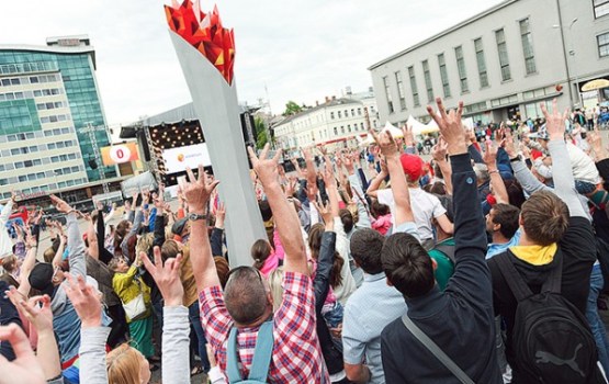 Olimpiešu atbalstam Daugavpilī uzlādē jau otro Elektrum enerģijas lāpu