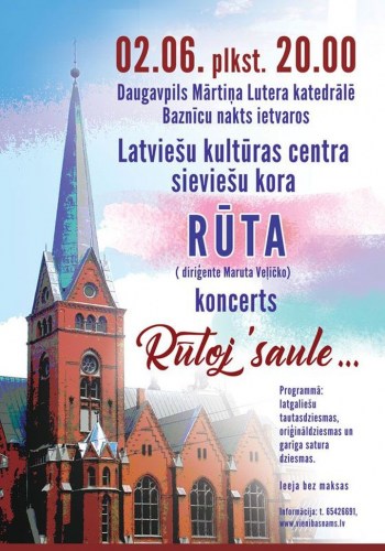 Latviešu kultūras centra sieviešu kora “Rūta” koncerts