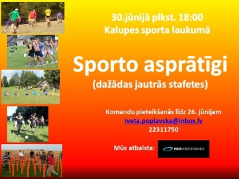 “SPORTO ASPRĀTĪGI” un putu balle Kalupē