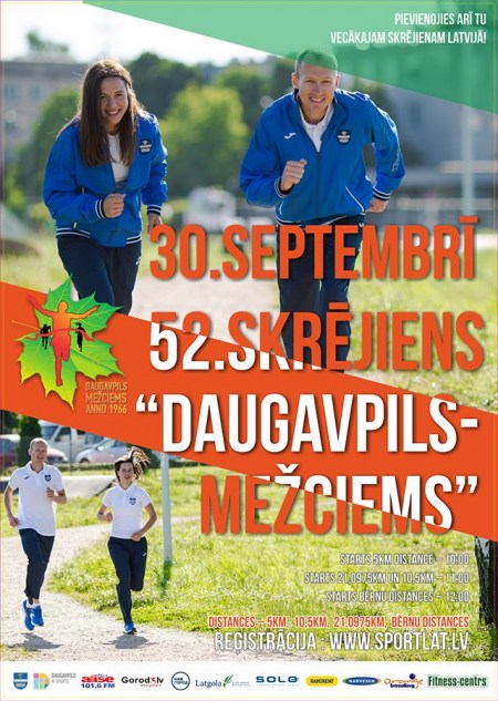 Skrējienā „Daugavpils – Mežciems” jauna distance - Pusmaratons!