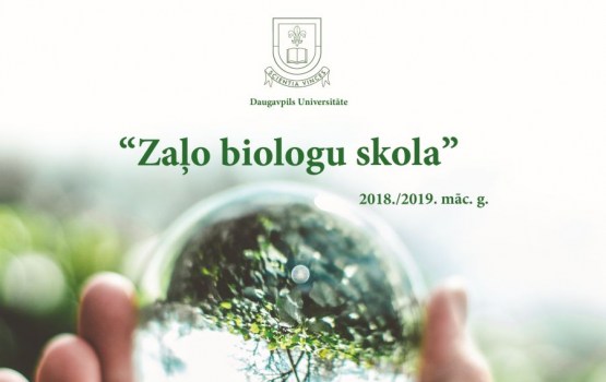 Durvis ver Daugavpils Universitātes “Zaļo biologu skola”