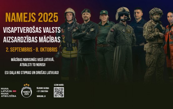 Latvijā norisināsies visaptverošas valsts aizsardzības mācības “Namejs 2025”