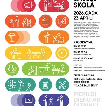 Iepazīsti radošo pasauli - Dizaina diena Saules skolā 23. aprīlī