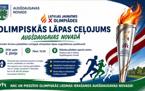 Ilūkstē viesosies Latvijas Jaunatnes Olimpiskā Lāpa