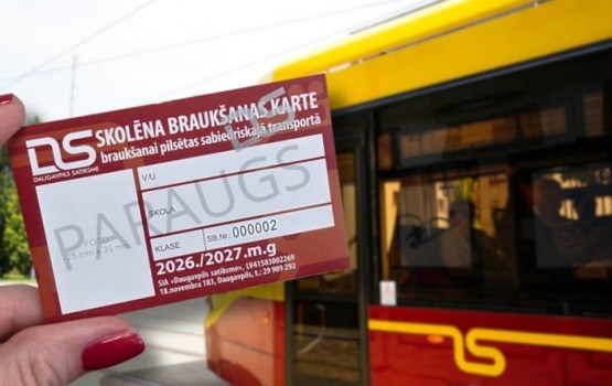 Daugavpils skolēnus aicina savlaicīgi noformēt bezmaksas braukšanas kartes