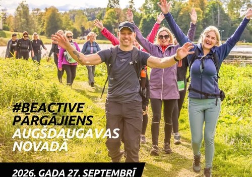Eiropas Sporta nedēļā Augšdaugavas novadā norisināsies #BeActive pārgājiens